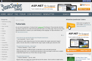 Tutorials at The JavaScript Resource